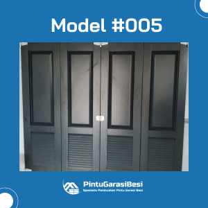 Model #005 – Pintu Garasi Besi Powder Coating
